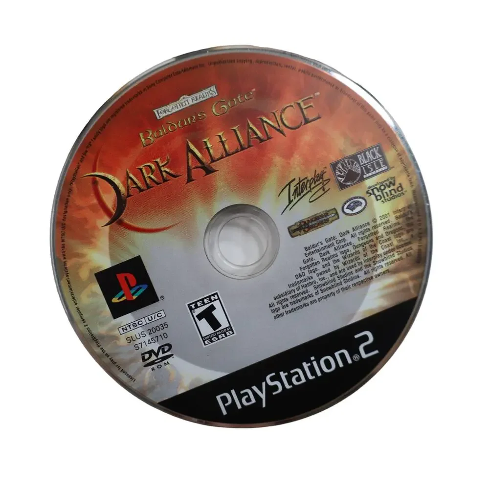 Vintage PlayStation 2 Baldurs Gate Dark Alliance Video Game CIB TESTED